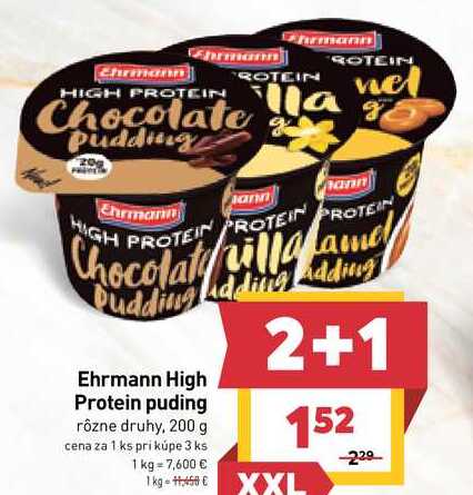 Ehrmann High Protein puding rôzne druhy, 200 g