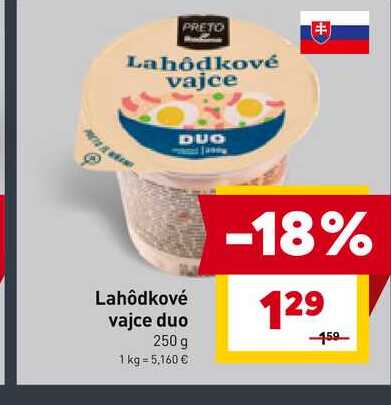Lahôdkové vajce duo 250 g