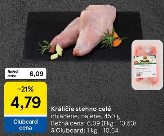 Králičie stehno celé, 450 g