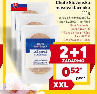 Chute Slovenska mäsová tlačenka 100 g