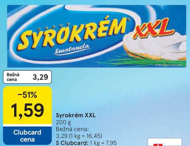 Syrokrém XXL, 200 g