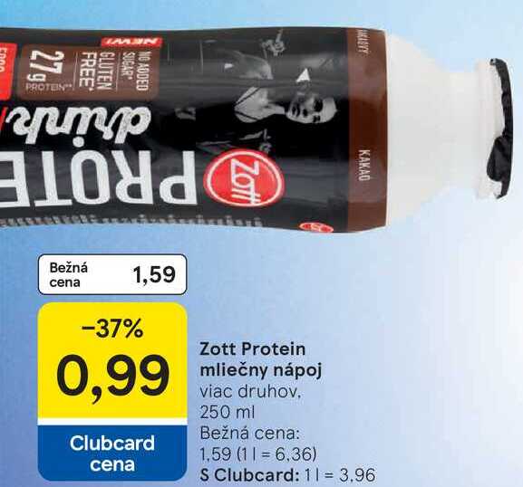 Zott Protein mliečny nápoj, 250 ml