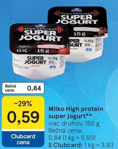 Milko High protein super jogurt, 150 g