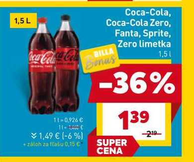 Coca-Cola 1,5 l 1.5l v akcii