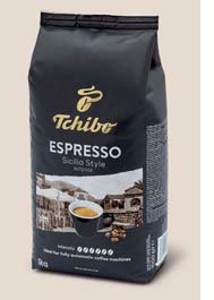 zrnková káva Tchibo