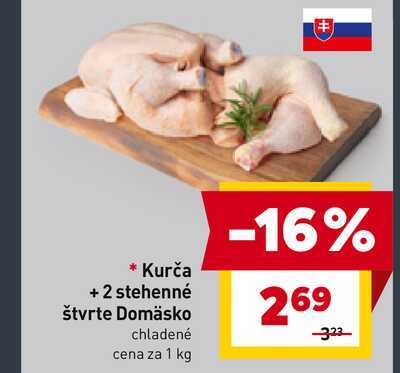 Kurča + 2 stehenné štvrte