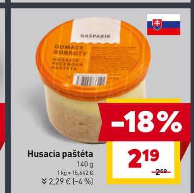 Husacia paštéta 140 g 