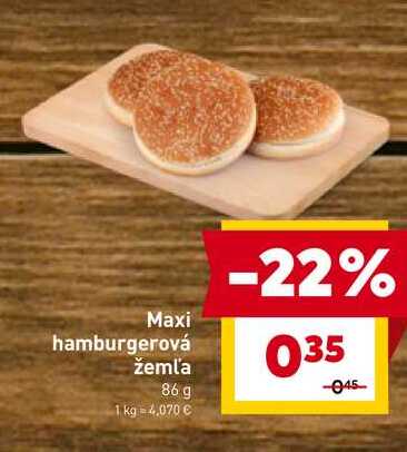 Maxi hamburgerová žemľa 86 g