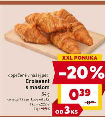 Croissant s maslom 54 g