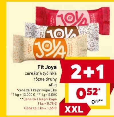 Fit Joya cereálna tyčinka rôzne druhy 40 g