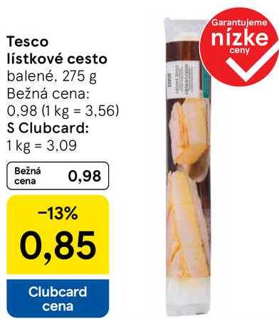 Tesco lístkové cesto, 275 g