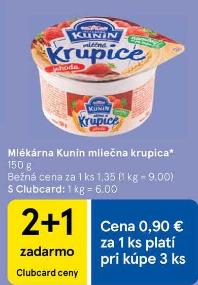 Mlékárna Kunín mliečna krupica, 150 g