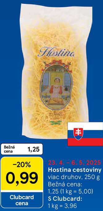 Hostina cestoviny, 250 g