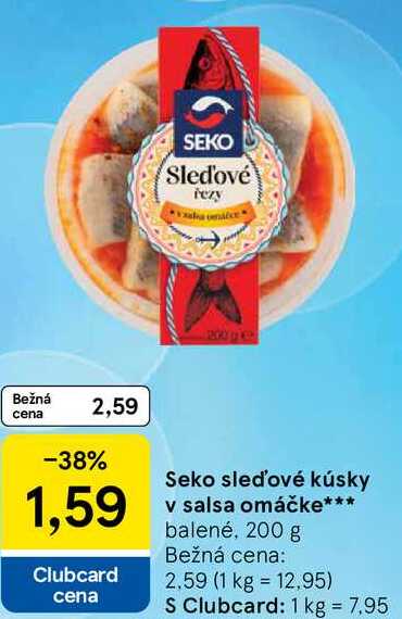 Seko sleďové kúsky v salsa omáčke, 200 g 