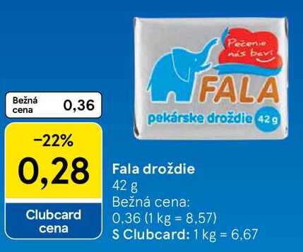 Fala droždie, 42 g 