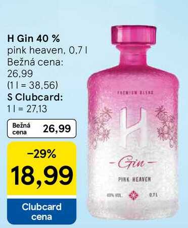 H Gin 40 %, 0,7 l