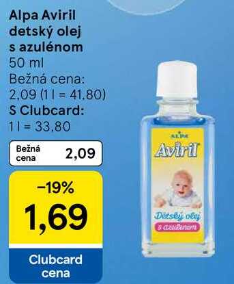 Alpa Aviril detský olej s azulénom, 50 ml 