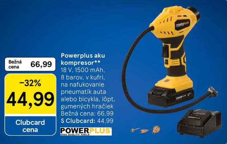 Powerplus aku kompresor