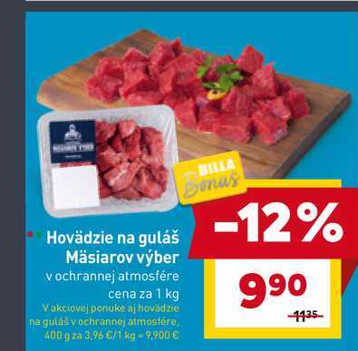 Hovädzie na guláš 1 kg 