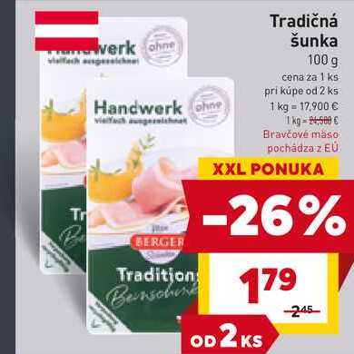 Tradičná šunka 100 g
