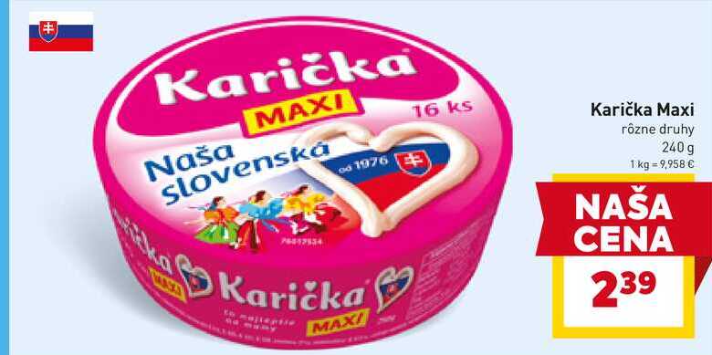 Karička Maxi rôzne druhy 240 g 