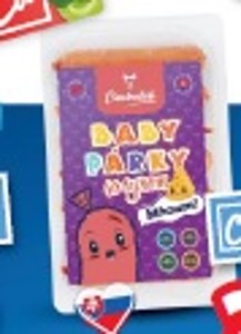 Cimbaľák Baby párky so syrom