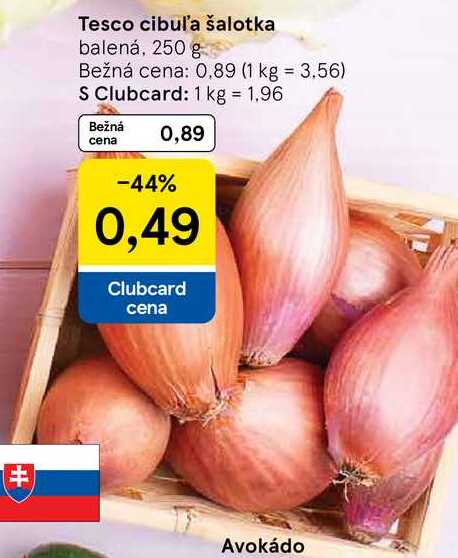 Tesco cibuľa šalotka, 250 g 