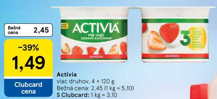 Activia, 4x 120 g 
