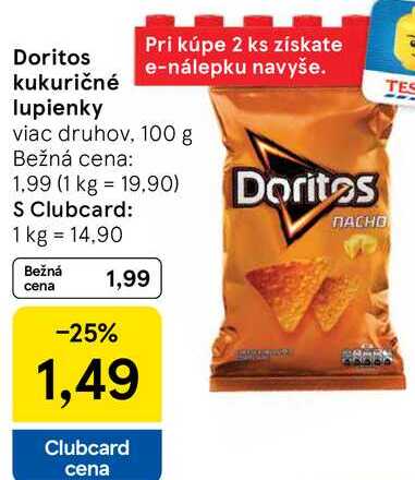 Doritos kukuričné lupienky, 100 g 