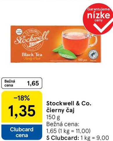 Stockwell & Co. čierny čaj, 150 g