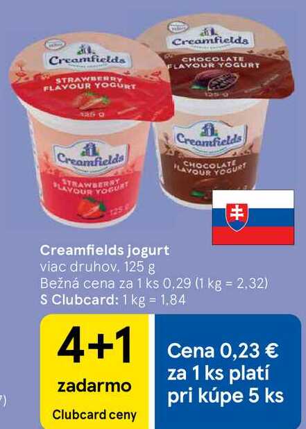Creamfields jogurt, 125 g 