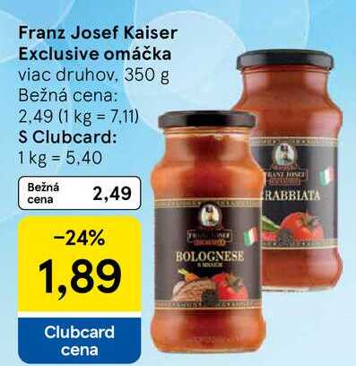 Franz Josef Kaiser Exclusive omáčka, 350 g