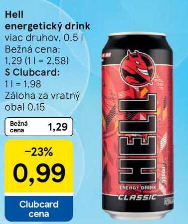 Hell energetický drink, 0,5 l