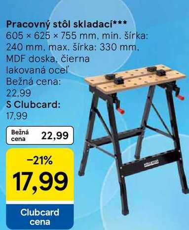 Pracovný stôl skladací