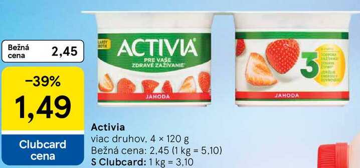 Activia, 4x 120 g 