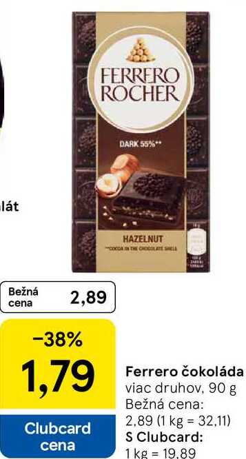 Ferrero čokoláda, 90 g 