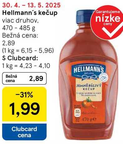 Hellmann's kečup, 470 - 485 g