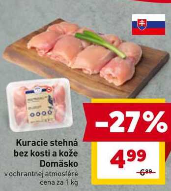 Kuracie stehná horné bez kože 1 kg