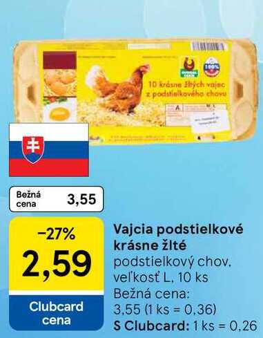 Vajcia podstielkové krásne žlté, 10 ks
