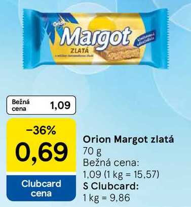 Orion Margot zlatá, 70 g