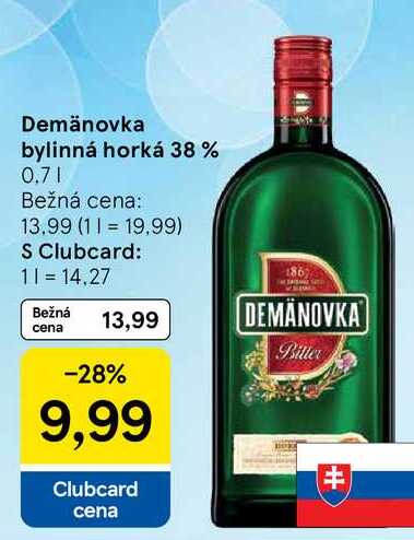 Demänovka bylinná horká 38 %, 0,7 l