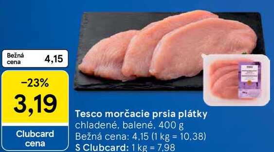 Tesco morčacie prsia plátky, 400 g