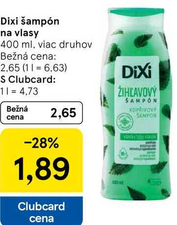 Dixi šampón na vlasy, 400 ml