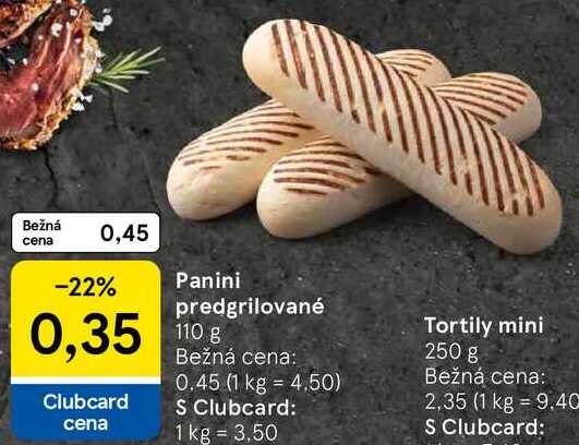 Panini predgrilované, 110 g