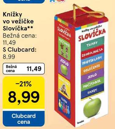 Knižky vo vežičke Slovíčka