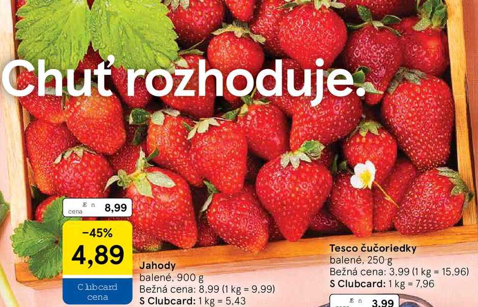 Jahody, 900 g 