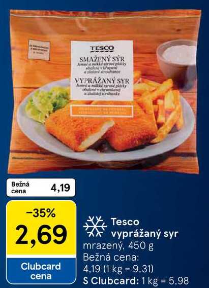 Tesco vyprážaný syr, 450 g 