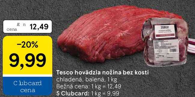 Tesco hovädzia nožina bez kosti, 1 kg