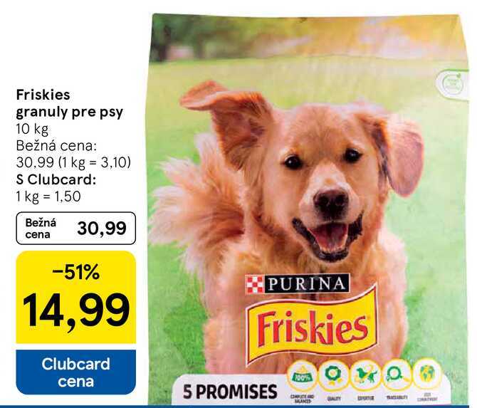 Friskies granuly pre psy, 10 kg