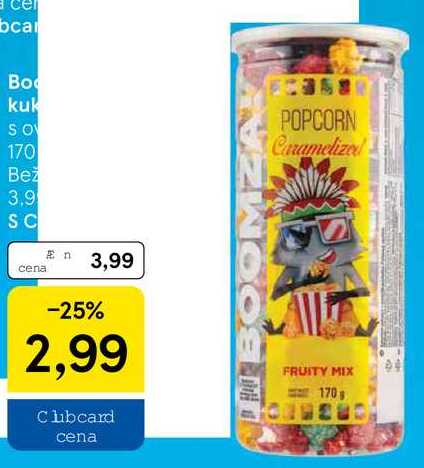 Boomza! kukuričné pukance, 170 g